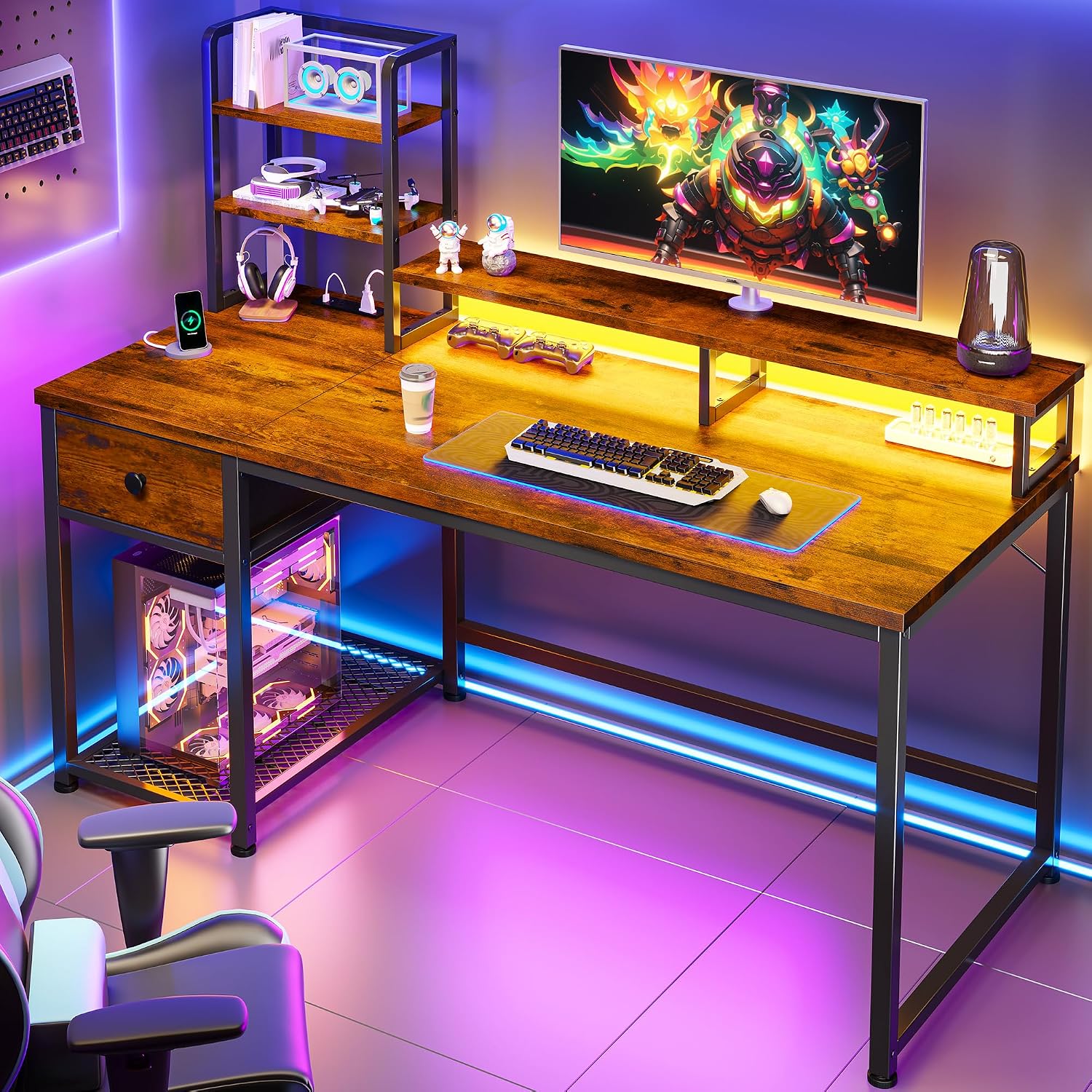 Desk Setup In Small Bedroom - Small Computer Desk With Hutch &