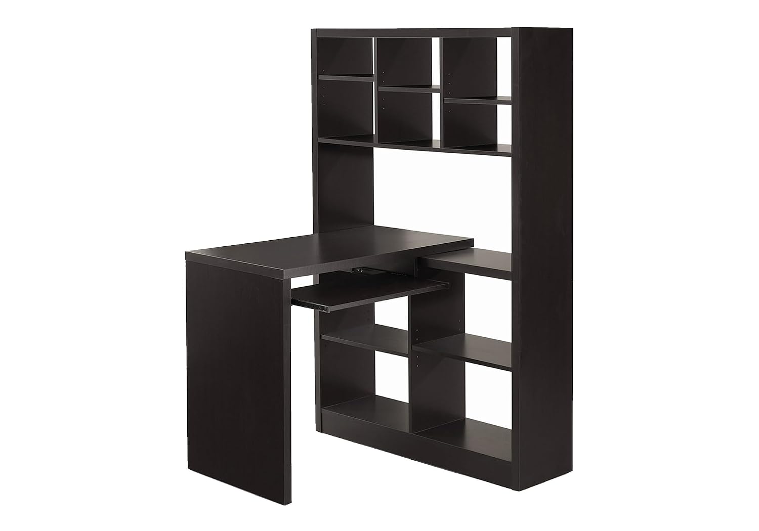 Desk Setup Corner - Corner Desk with Adjustable Shelves &