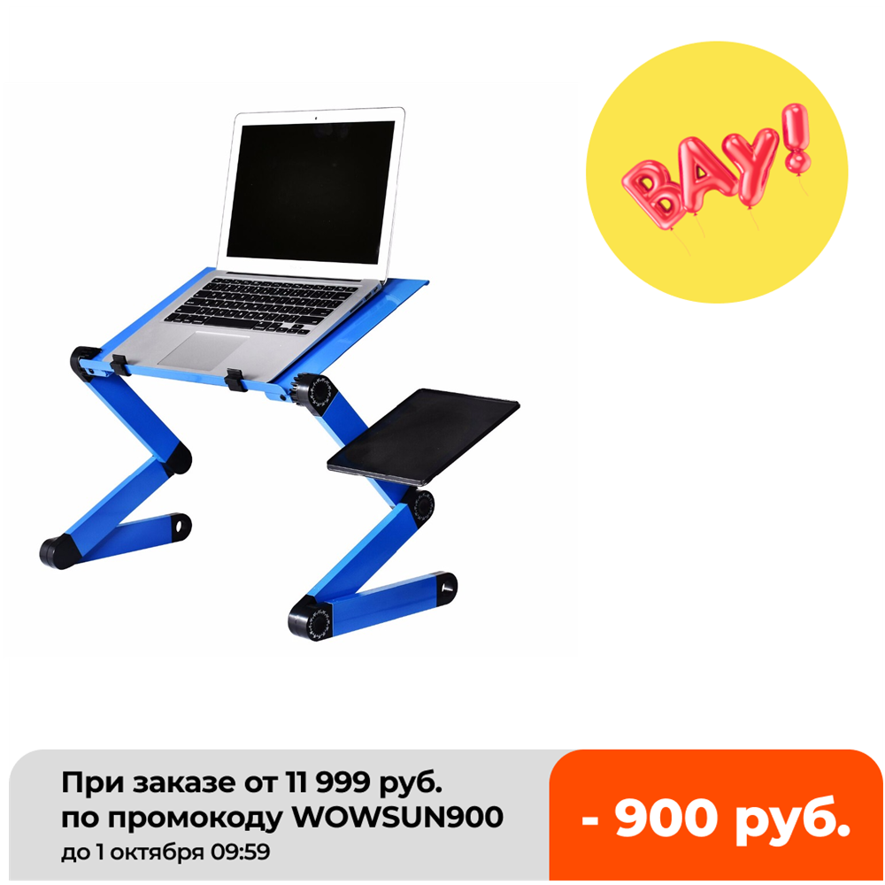 Aluminum Alloy Laptop Table Ad - Desk Setup Home Office ulasan dan harga