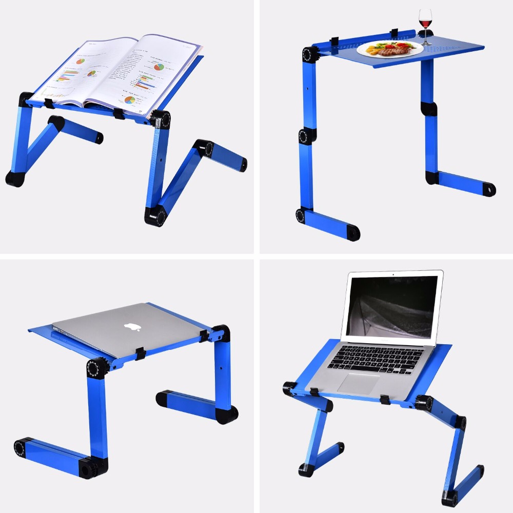 Aluminum Alloy Laptop Table Ad - Desk Setup Home Office ulasan dan harga