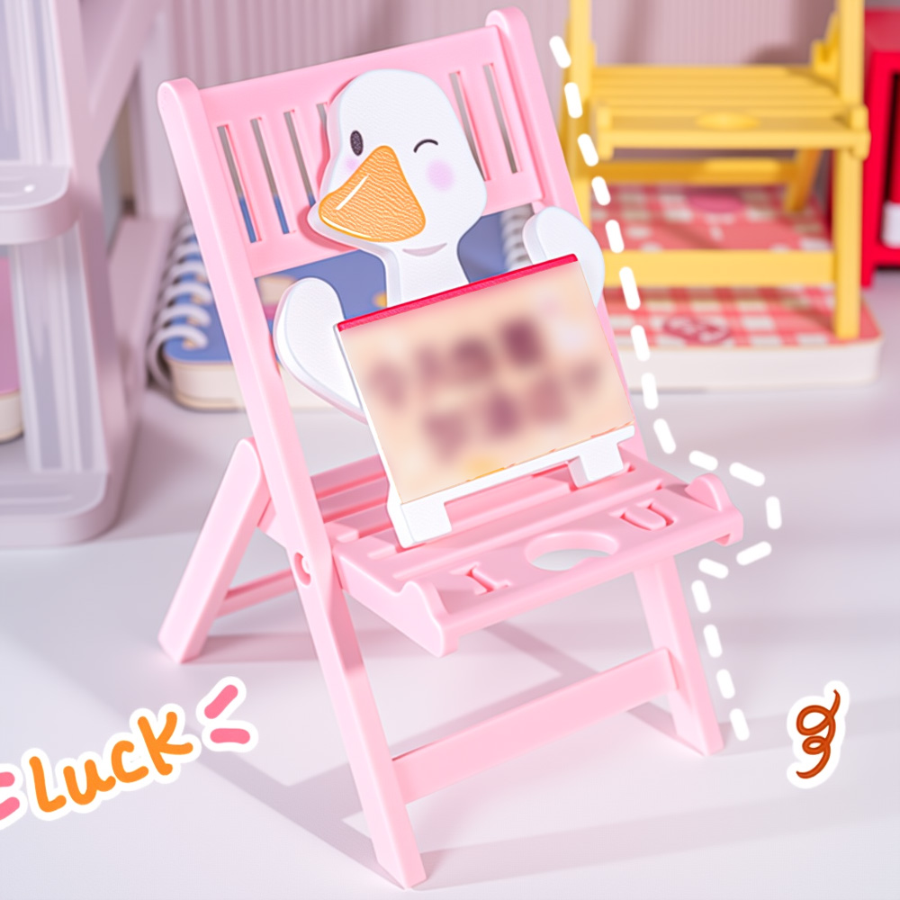 Mini Folding Chair Phone Stand - Desk Setup In Small Bedroom ulasan dan harga