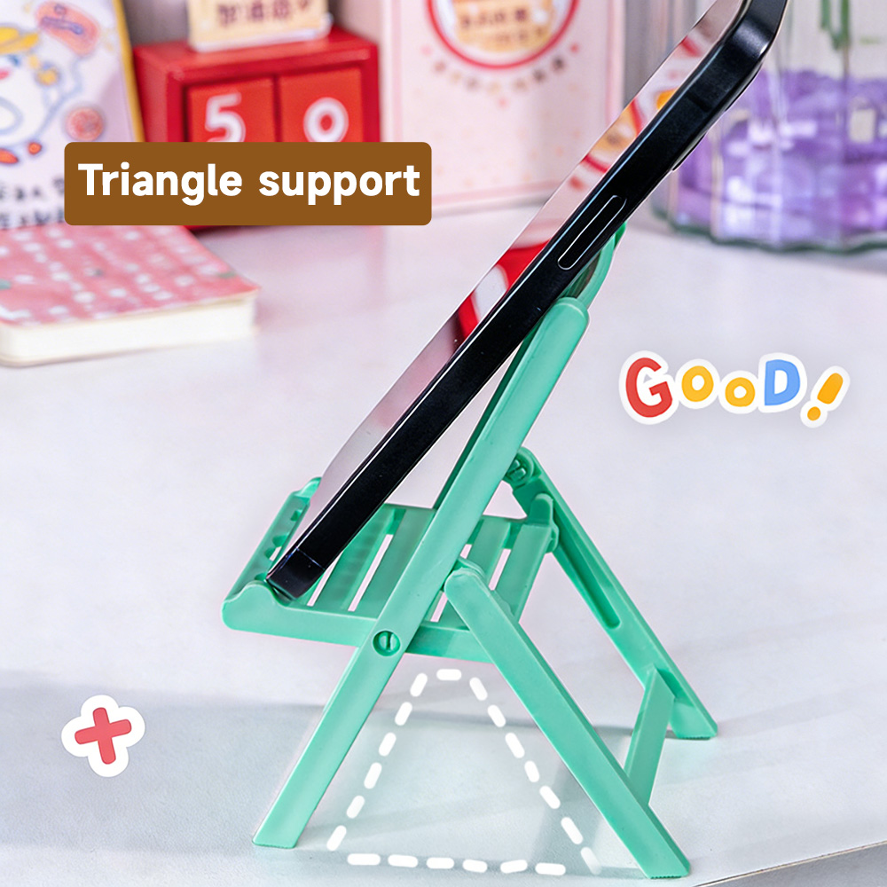 Mini Folding Chair Phone Stand - Desk Setup In Small Bedroom ulasan dan harga