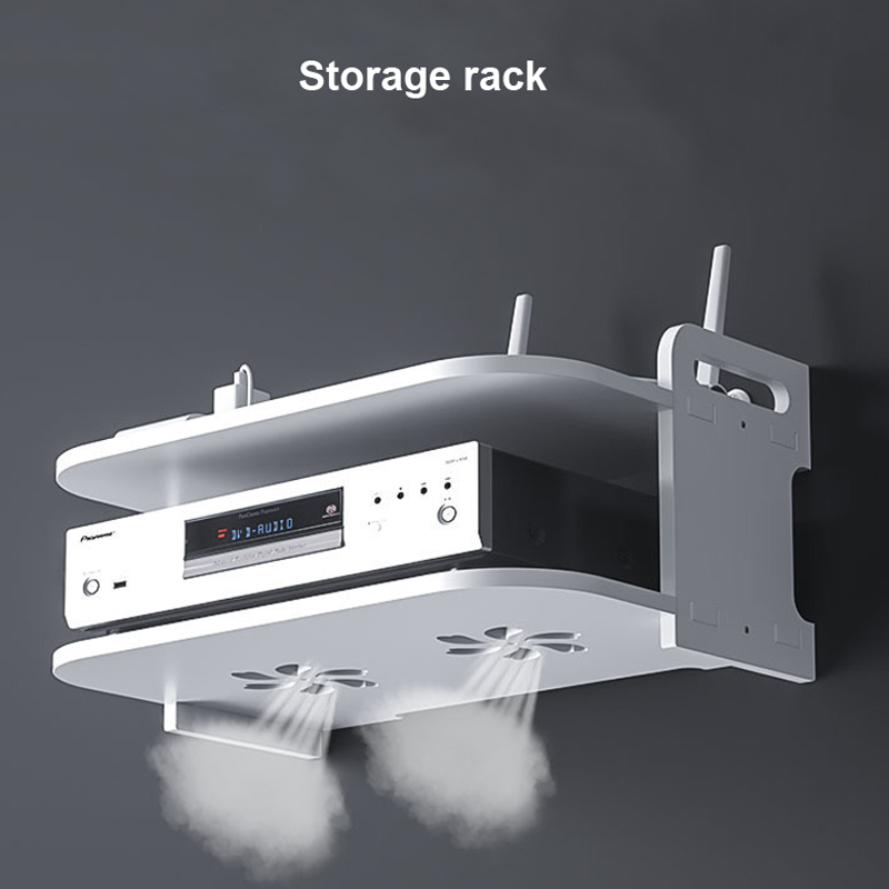 Wall-Mounted Router Cable Orga - Desk Setup Tv ulasan dan harga