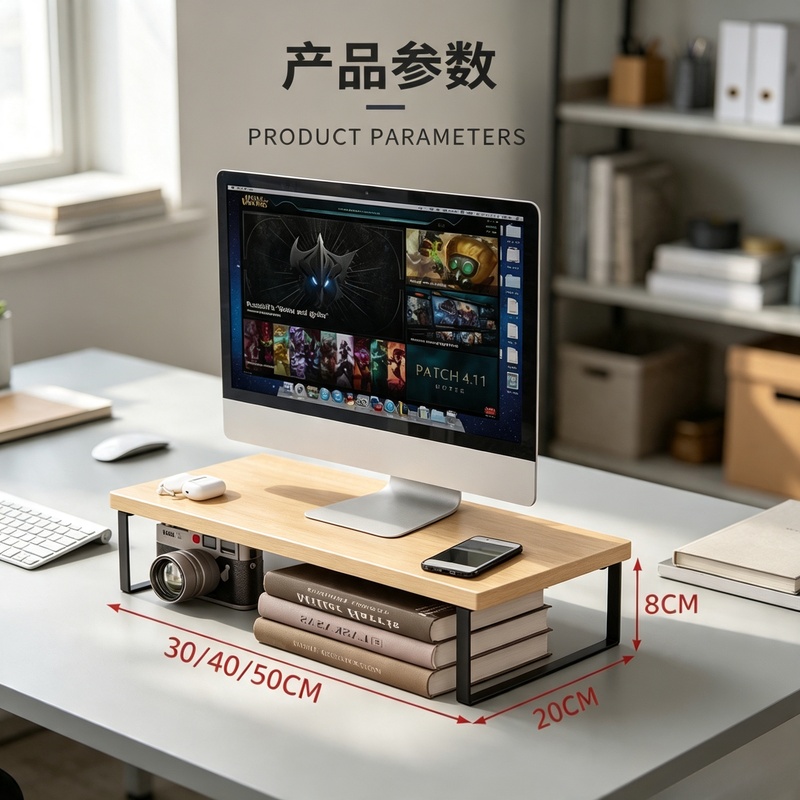 Elevated Desktop Monitor Riser - Desk Setup Home Office ulasan dan harga