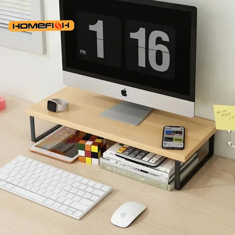 Elevated Desktop Monitor Riser - Desk Setup Home Office ulasan dan harga