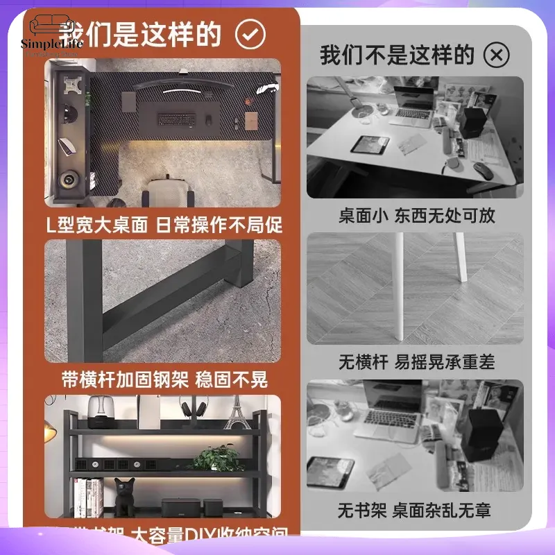 Corner Gaming Desk Computer De - Desk Setup Home Office ulasan dan harga