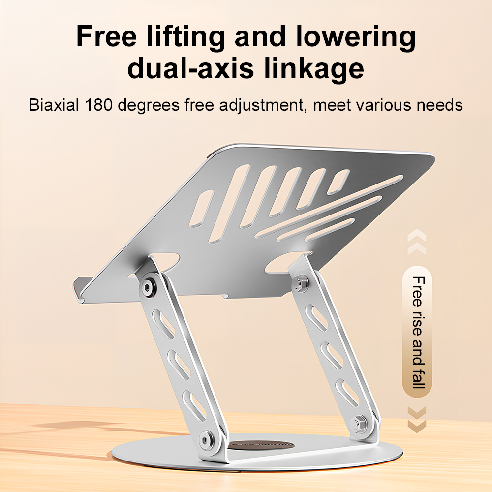360° Rotating Laptop Stand Adj - Desk Setup Home Office ulasan dan harga