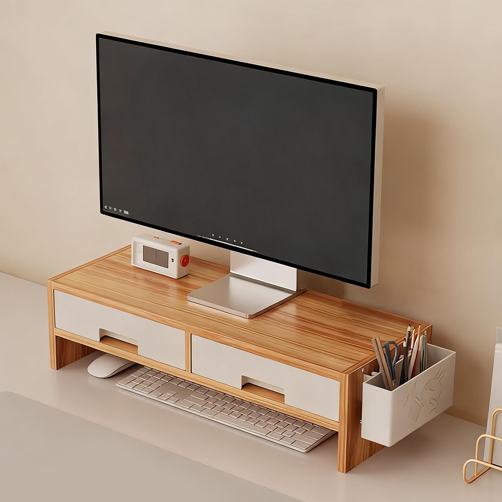 Desk Monitor Stand Riser Doubl - Desk Setup Home Office ulasan dan harga