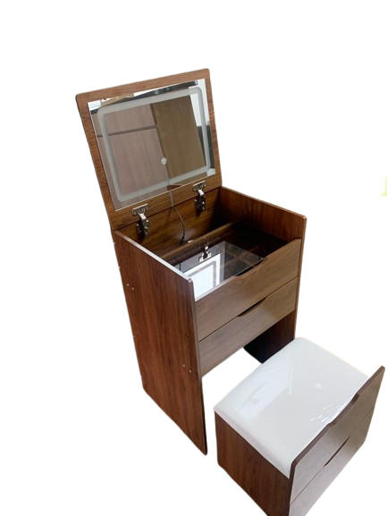(Walnut) 3 in 1 Vanity Desk wi - Desk Setup In Small Bedroom ulasan dan harga