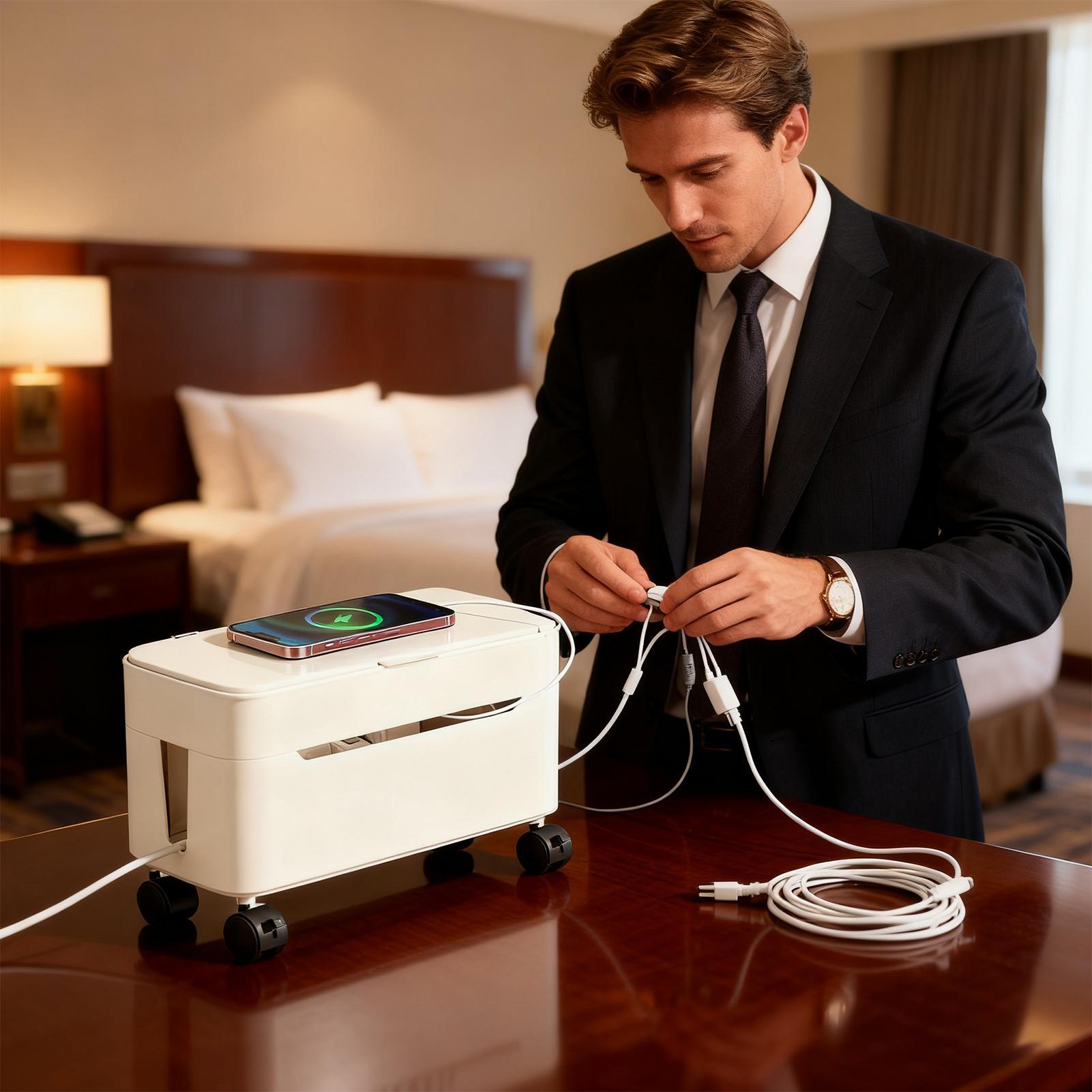 Cord Management Box Wire Stora - Desk Setup Tv ulasan dan harga