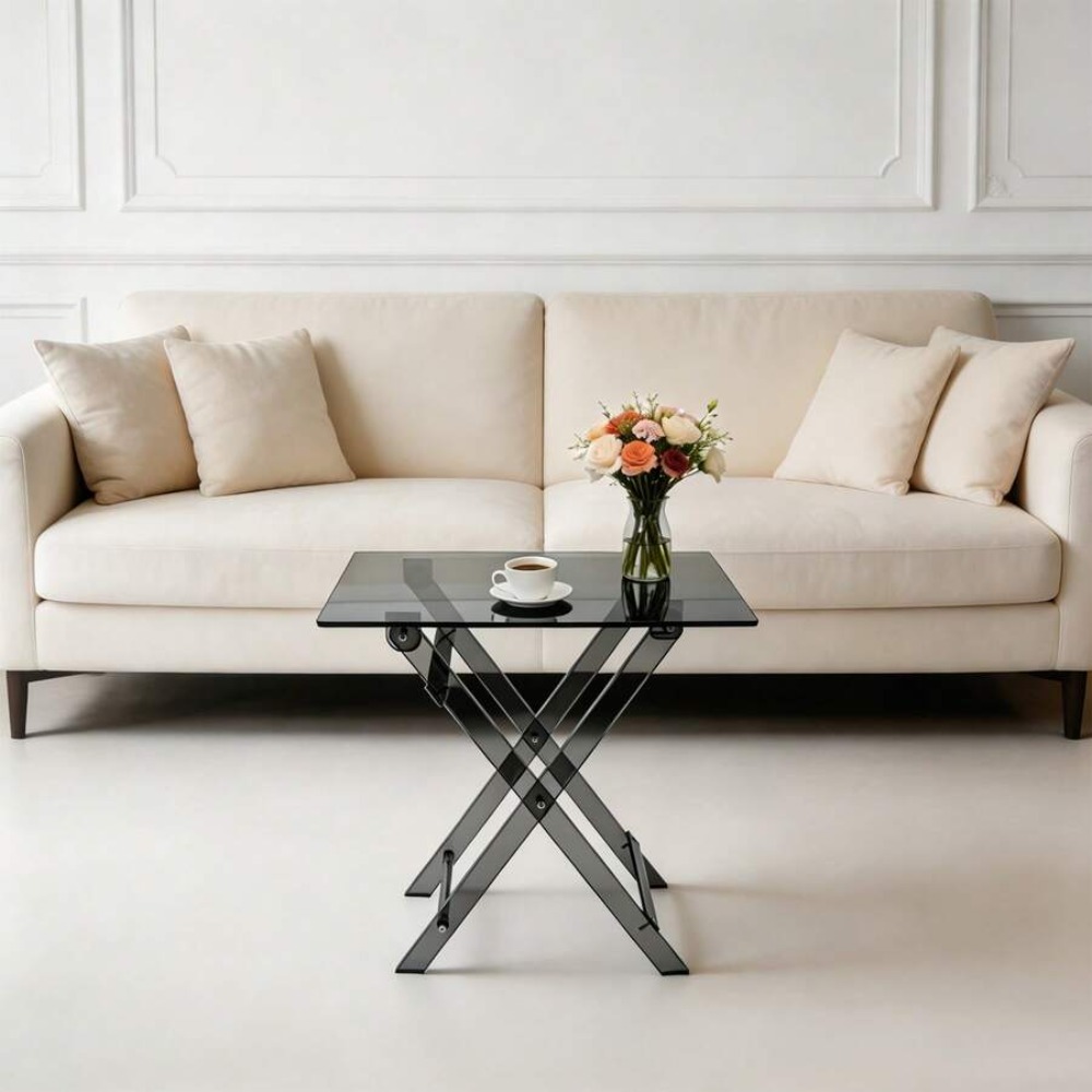 Clear Acrylic Folding Table 19 - Desk Setup Corner ulasan dan harga