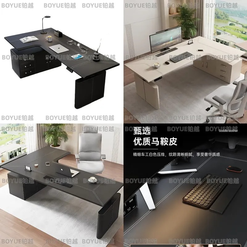 L Shaped Electric Height Adjus - Desk Setup Corner ulasan dan harga
