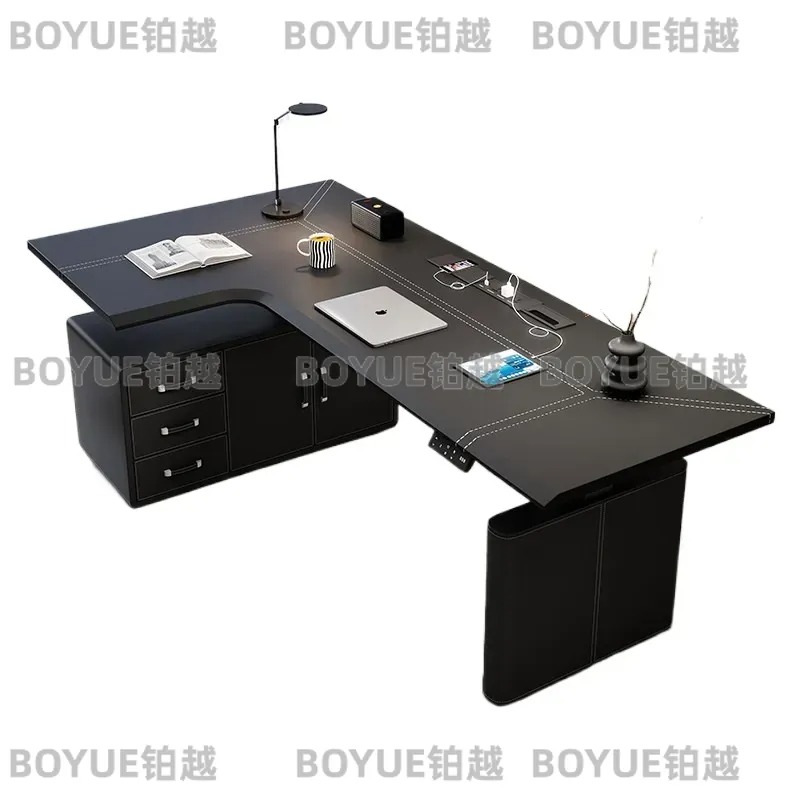 L Shaped Electric Height Adjus - Desk Setup Corner ulasan dan harga