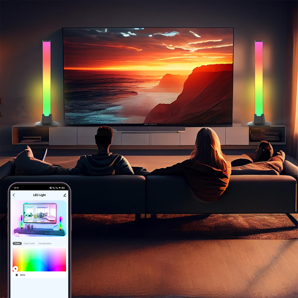 RGB LED Lights Bar Bluetooth S - Desk Setup Tv ulasan dan harga