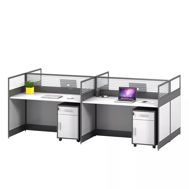 White Office Desk for 2 4 or 6 - Desk Setup Corner ulasan dan harga