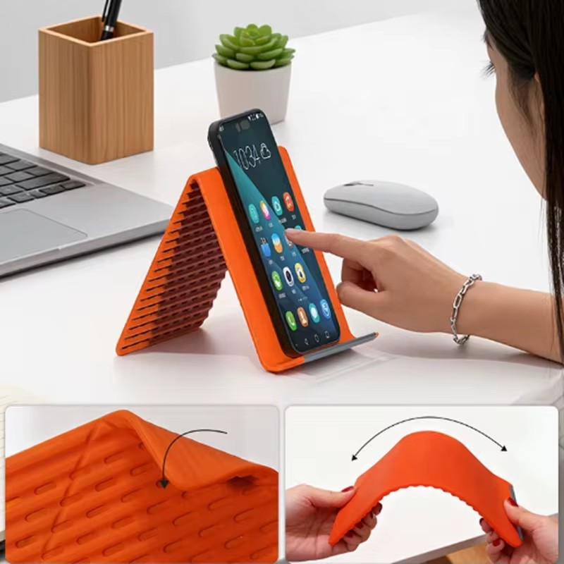 Flexible Foldable Silicone Pho - Desk Setup Home Office ulasan dan harga