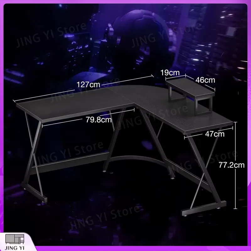 L Shaped Gaming Desk with Moni - Desk Setup Corner ulasan dan harga