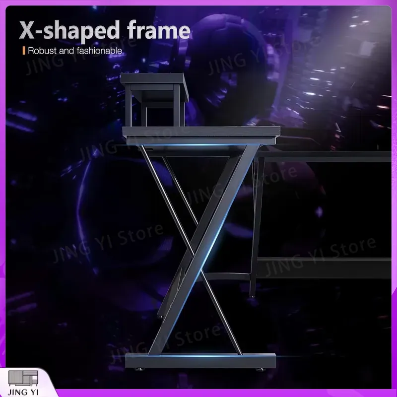 L Shaped Gaming Desk with Moni - Desk Setup Corner ulasan dan harga