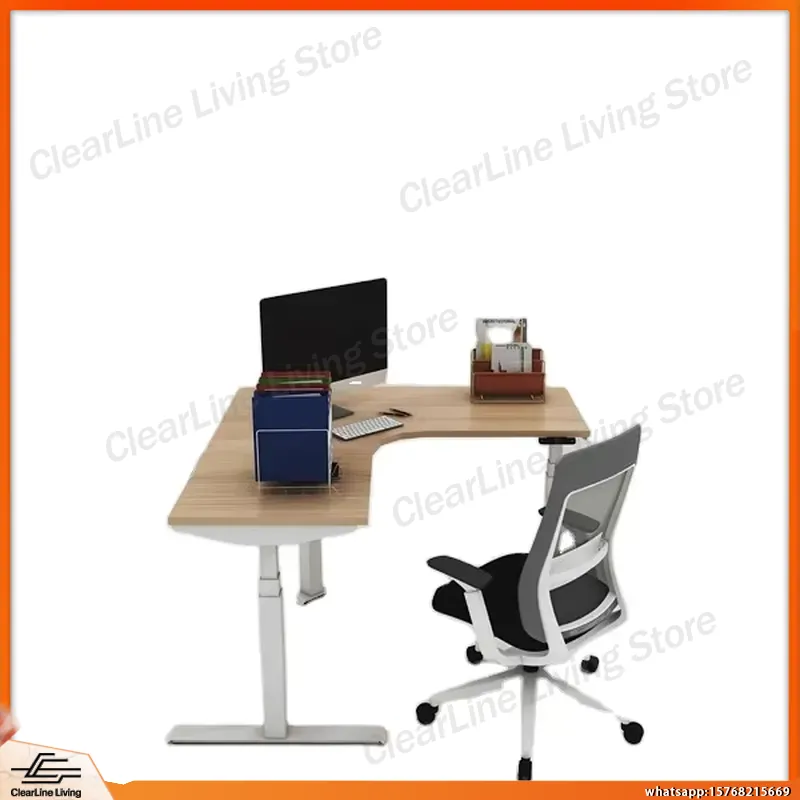 L Shaped Electric Height Adjus - Desk Setup Corner ulasan dan harga