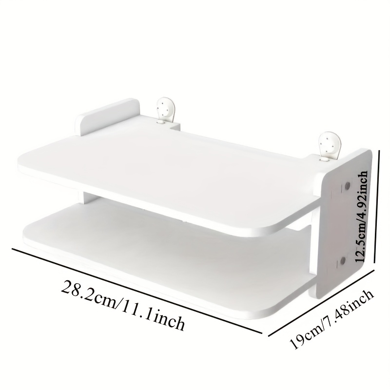 Wall-Mounted Router & Cable Or - Desk Setup Tv ulasan dan harga