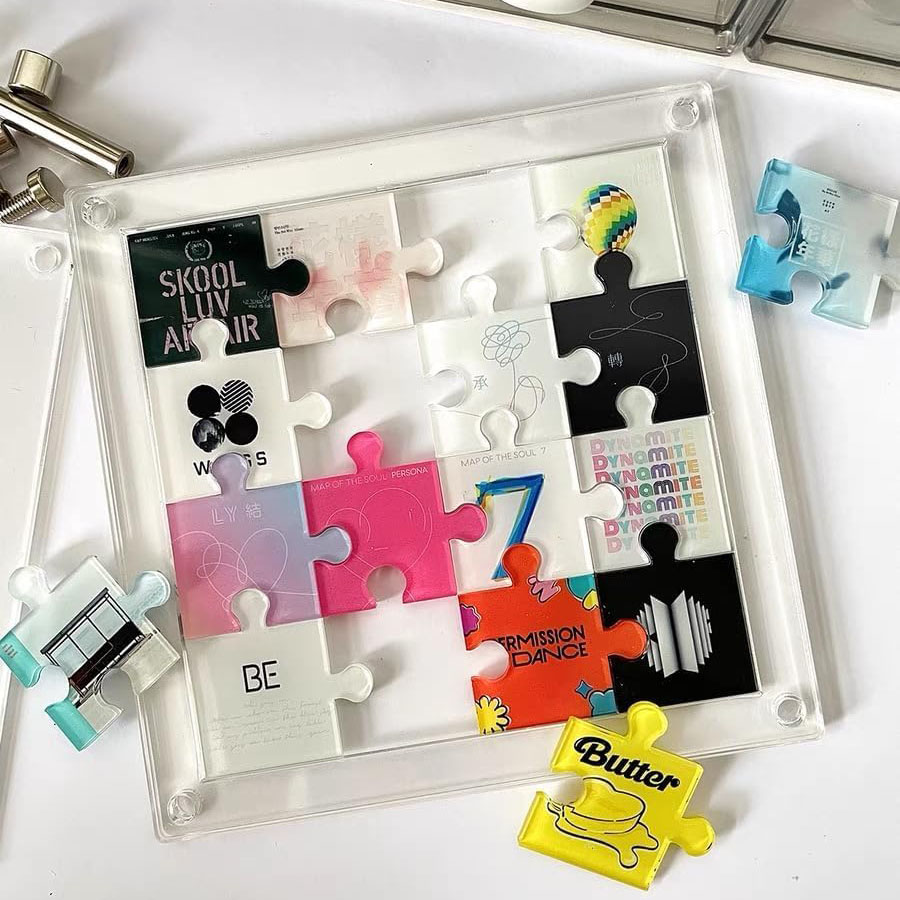 Custom Acrylic Puzzle Display  - Desk Setup Home Office ulasan dan harga