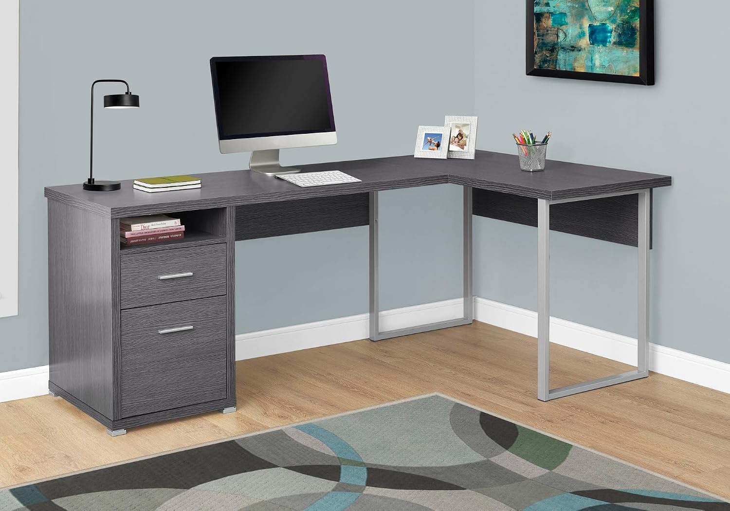I 7257 Computer Desk, Home Off - Desk Setup Corner ulasan dan harga