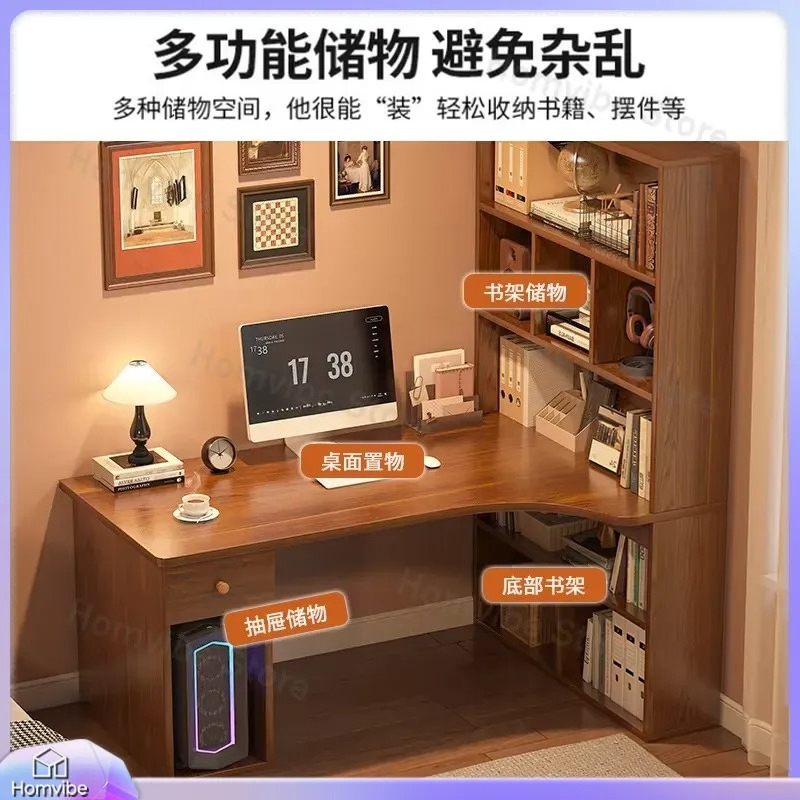 L Shaped Computer Desk with Bo - Desk Setup Corner ulasan dan harga