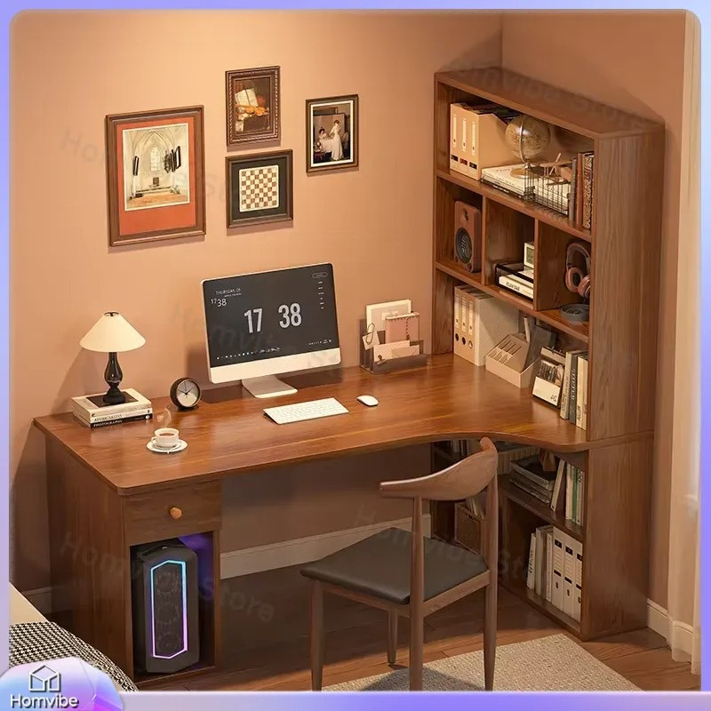L Shaped Computer Desk with Bo - Desk Setup Corner ulasan dan harga