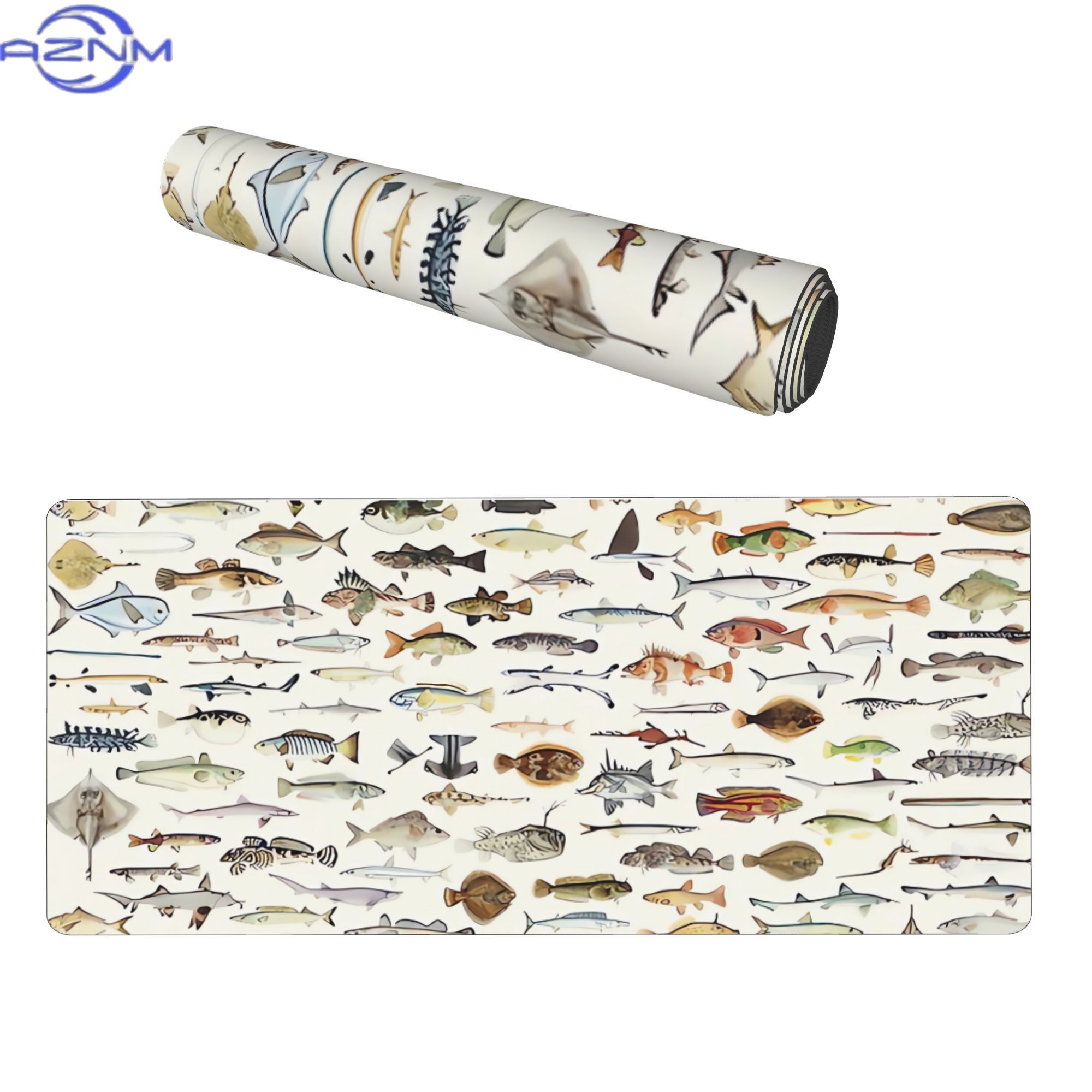Fish Desk Mat for Mood Lightin - Desk Setup Corner ulasan dan harga