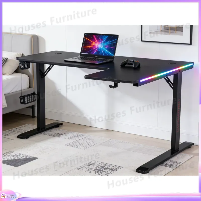 Large 160cm Gaming Desk with L - Desk Setup Home Office ulasan dan harga