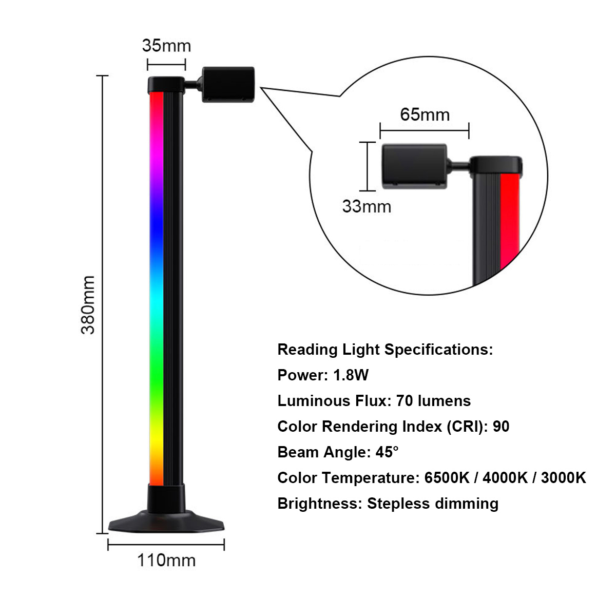 Smart Light Bar LED RGB Music  - Desk Setup Tv ulasan dan harga