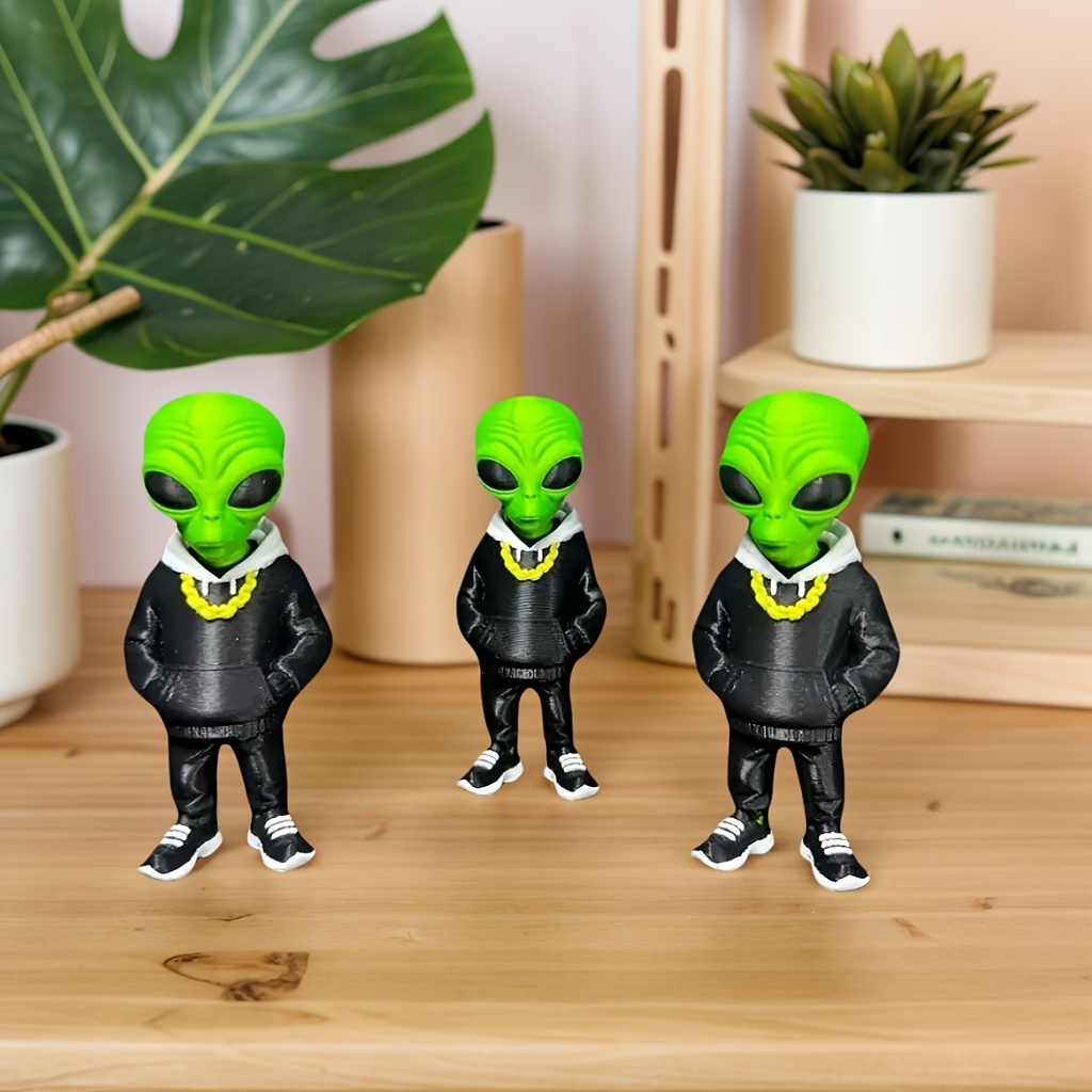 1 Piece Green Alien Figure wit - Desk Setup Home Office ulasan dan harga