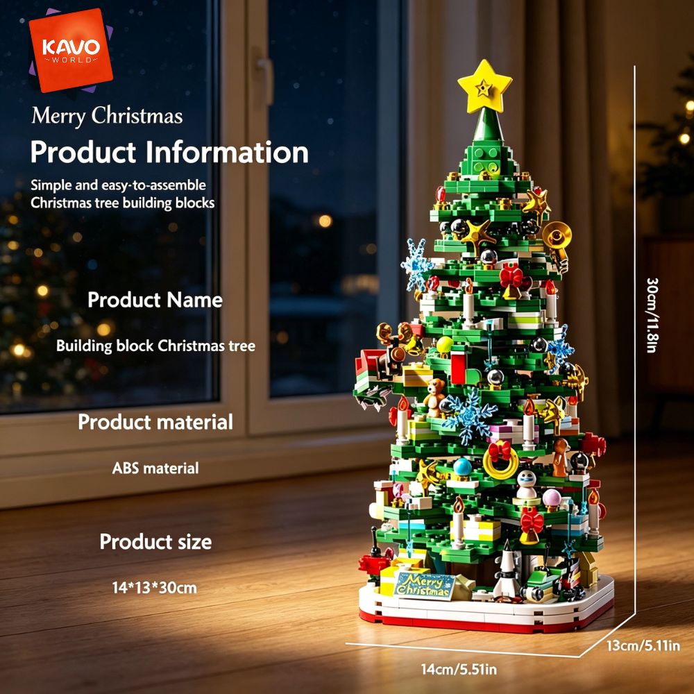 KAVOWORLD 1024pcs Christmas Tr - Desk Setup Couple ulasan dan harga