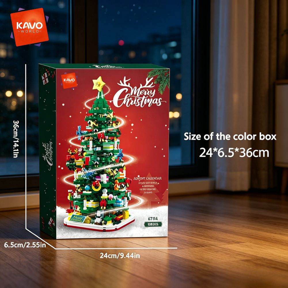 KAVOWORLD 1024pcs Christmas Tr - Desk Setup Couple ulasan dan harga