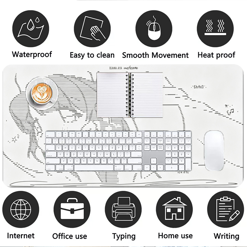1Pcs Leather Mouse Pad Anime A - Desk Setup Rug ulasan dan harga