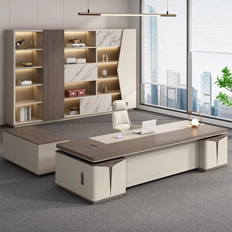 Minimalist Desk Furniture Offi - Desk Setup Corner ulasan dan harga